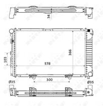 Nrf 58925 - RADIADOR ALU BRAZED MERCEDES 190 82