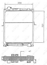  58926 - RADIADOR ALU BRAZED MERCEDES MK 93-