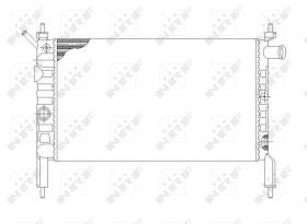 Nrf 58930 - RADIADOR ALU MECHAN OPEL VAUXHALL A