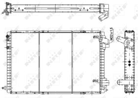 Nrf 58941 - RADIADOR CU ARO TRAPEURS (10) 92-