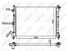 Nrf 58943A - RADIADOR ALU MECHAN RENAULT ESPACE