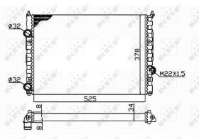 Nrf 58947 - RADIADOR ALU MECHAN VW PASSAT 88-