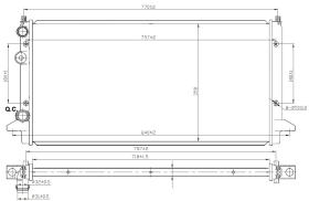  58950 - RADIADOR ALU MECHAN VW PASSAT 89-