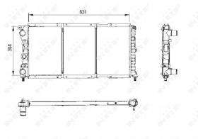 Nrf 58956 - RADIADOR ALU MECHAN FIAT PUNTO 94-