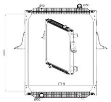  589563 - RADIADOR ALU BRAZED RENAULT TRUCKS
