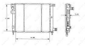 Nrf 58966 - RADIADOR ALU BRAZED CITROEN AX 94-
