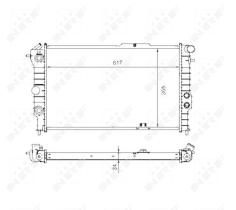 Nrf 58973 - RADIADOR ALU BRAZED OPEL VAUXHALL C