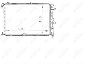 Nrf 58974 - RADIADOR ALU BRAZED OPEL VAUXHALL V