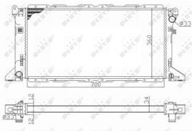  59013 - RADIADOR ALU MECHAN FORD TRANSIT 08