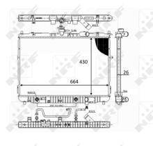 Nrf 59043 - RADIADOR ALU BRAZED KIA CARENS 07/2