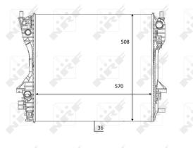 Nrf 59060 - RADIADOR ALU BRAZED JAGUAR XF 2.7 1