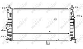 Nrf 59068 - RADIADOR ALU BRAZED MAZDA 3 12/2008