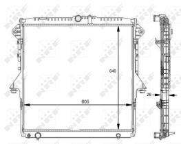 Nrf 59074 - RADIADOR ALU BRAZED FORD RANGER 2.2