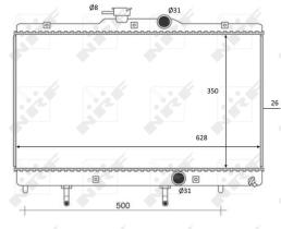 Nrf 59078 - RADIADOR ALU BRAZED TOYOTA COROLLA