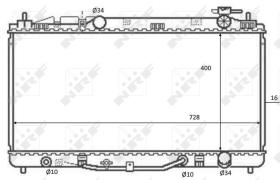 Nrf 59079 - RADIADOR ALU BRAZED TOYOTA CAMRY HY
