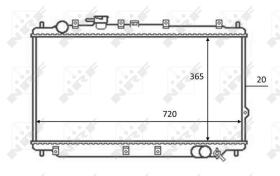  59082 - RADIADOR ALU BRAZED KIA SHUMA 02/19