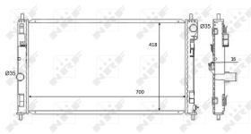 Nrf 59089 - RADIADOR ALU BRAZED DODGE CALIBER 0