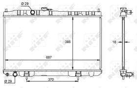 Nrf 59099 - RADIADOR ALU BRAZED NISSAN ALMERA 0