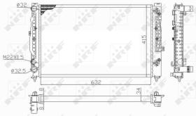 Nrf 59101 - RADIADOR ALU MECHAN AUDI A4 1.8 11/