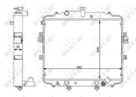  59107 - RADIADOR ALU BRAZED HYUNDAI H100 08