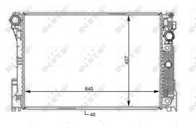  59108 - RADIADOR ALU BRAZED MERCEDES C320 0