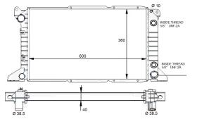  59132 - RADIADOR ALU BRAZED FORD TRANSIT 94