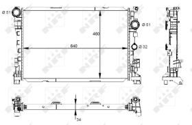  59133 - RADIADOR ALU BRAZED MERCEDES C63 AM