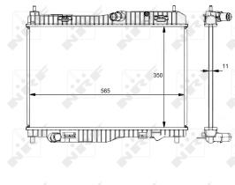 Nrf 59138 - RADIADOR ALU BRAZED FORD FIESTA 1.0