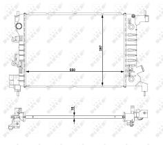 Nrf 59149 - RADIADOR ALU BRAZED CHEVROLET COBAL