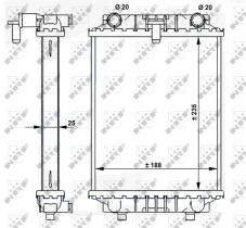 Nrf 59183 - RADIADOR ALU BRAZED AUDI SQ5 01/201