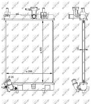 Nrf 59207 - RADIADOR ALU BRAZED DAIHATSU CUORE