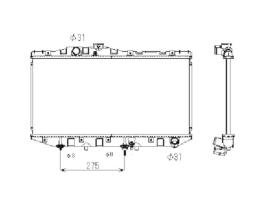 Nrf 596711 - RADIADOR ALU BRAZED TOYOTA CAMRY 88