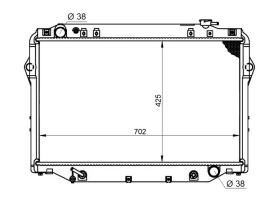 Nrf 596712 - RADIADOR ALU BRAZED TOYOTA LANDCRUI