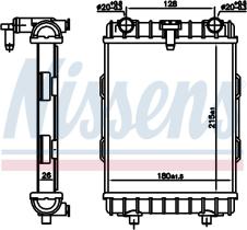Nissens 606645 - RADIADOR VOLKSWAGEN GOLF VII(5G.BA.
