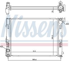 Nissens 606725 - RADIADOR NISSAN MICRA/MARCH(K14)(16