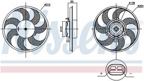 Nissens 85879 - VENTILADOR MERCEDES VIANO W 639(03-