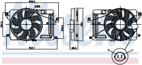 Nissens 85917 - VENTILADOR FORD C-MAX(CB7.CEU)(10-)