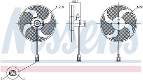 Nissens 85947 - VENTILADOR PEUGEOT 307(3_)(00-)2.0