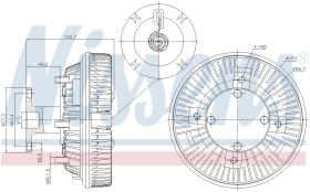 Nissens 86226 - VENTILADOR CLUTCH MAN M 90(88-)