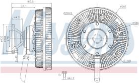 Nissens 86231 - VENTILADOR CLUTCH SCANIA G-SERIES(0