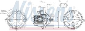 Nissens 87446 - VENTILADOR HAB.FORD TRANSIT(FY)(00-