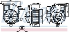 Nissens 87450 - VENTILADOR HAB.RENAULT CLIO SYMBOL(