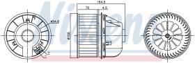 Nissens 87818 - VENTILADOR HAB.FORD MONDEO IV(CA2)(