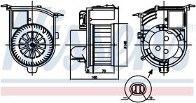 Nissens 87843 - VENTILADOR HAB.RENAULT CLIO II(01-)