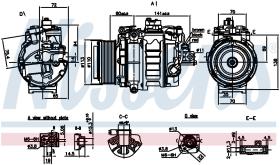 Nissens 890060 - COMPRESOR BMW-BRILLIANCE 3 F35 335L