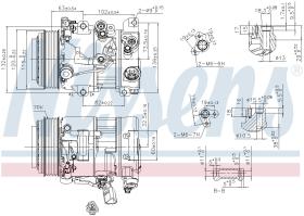 Nissens 890156 - COMPRESOR TOYOTA AVALON III(#X30)(0