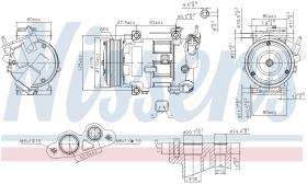 Nissens 890606 - COMPRESOR CITROEN C3 II(A51)(09-)1.