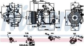 Nissens 890816 - COMPRESOR INFINITI G 37