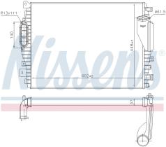 Nissens 96045 - INTERCOOLER JAGUAR XF(X250)(08-)2.7