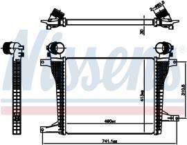 Nissens 961124 - INTERCOOLER OPEL ANTARA(06-)2.0 CDT